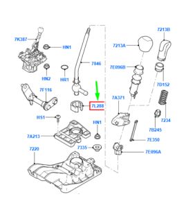 Ford Connect Vites Kol Burcu Vites Braket 3D Printer ABS