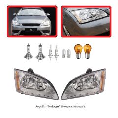 Ford Focus 2 Ön Far Lamba Beyaz Zemin Sağ Sol Takım 2005--2008