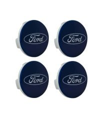 Ford Orjinal Jant Göbeği Jant Kapağı Takım Koyu Mavi 54,5 mm 4 Adet