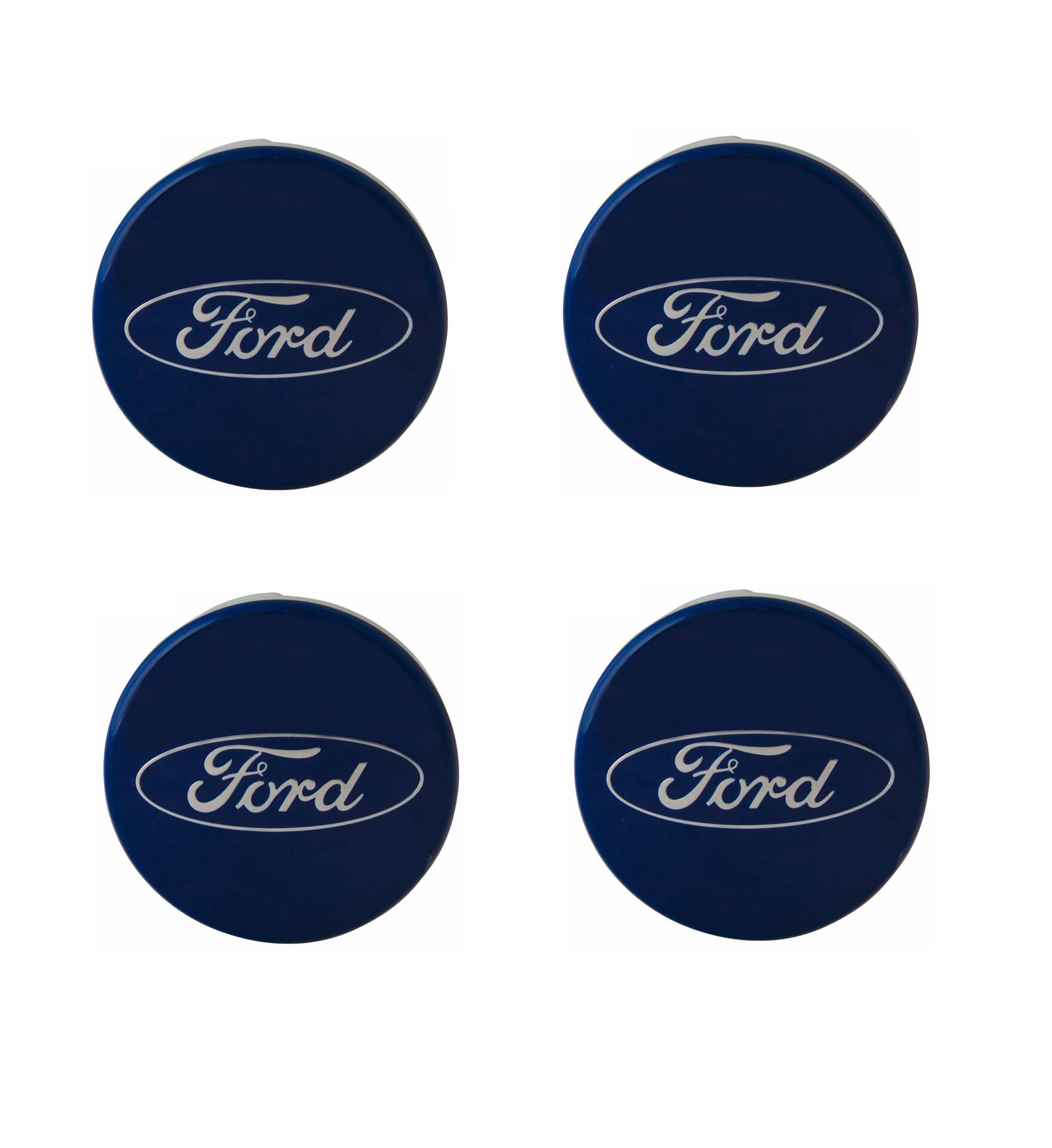 Ford Orjinal Jant Göbeği Jant Kapağı Takım Koyu Mavi 54,5 mm 4 Adet