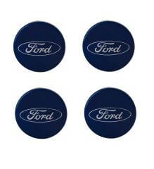 Ford Orjinal Jant Göbeği Jant Kapağı Takım Koyu Mavi 54,5 mm 4 Adet
