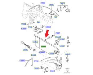 Ford Cam Su Fiskiye Hortumu (T) Rekor Plastiği Sol