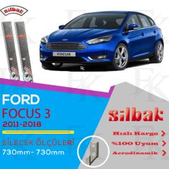 Focus 3 Ön Silecek Süpürge Takımı 2 Adet Silbak 2011-2018 73cm-73cm
