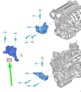 Ford Focus Motor Takozu Sağ 1.6 Dizel Fomoco 2005-2018 [AV616F012FA]