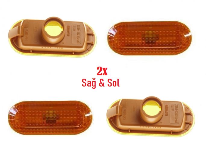 C-max Çamurluk Sinyali Sarı Sağ-Sol Takım 2 Adet