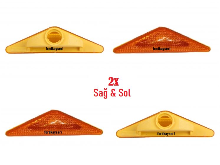 Mondeo Çamurluk Sinyali Sarı Sağ-Sol Takım 2 Adet Üçgen