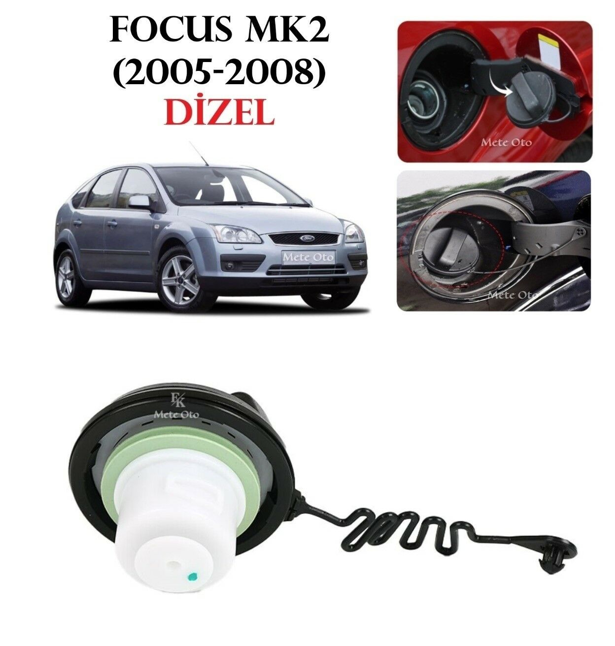 Ford Focus Yakıt Depo Kapağı Mazot  Kapağı 2005-2008 [meteoto]