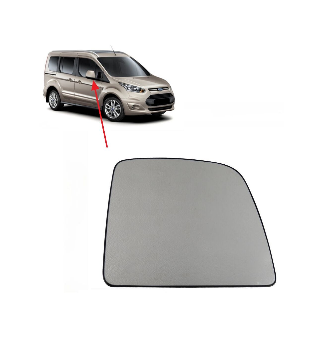 Ford Connect V408 Ayna Camı Isıtmalı Sağ 2014-2018