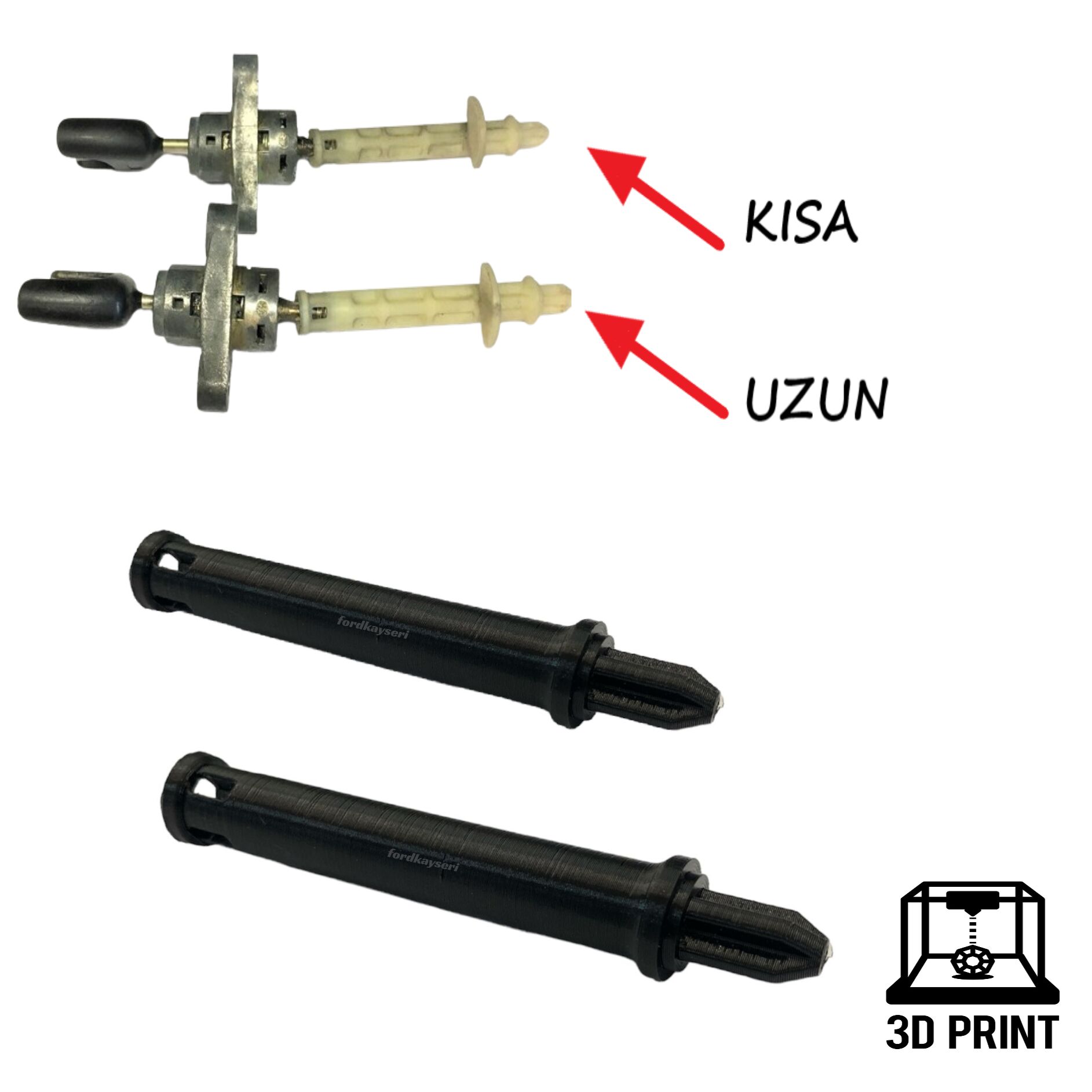Ford Mondeo 3 Kaput Kilit Açma Ara Plastik Şaftı 3D Printer Abs Ürünü 2001-2007 Ford Mondeo 3 Kaput Kilit Açma Ara Plastik şaftı 3d Printer Abs ürünü 2001-2007 Kisa Tip