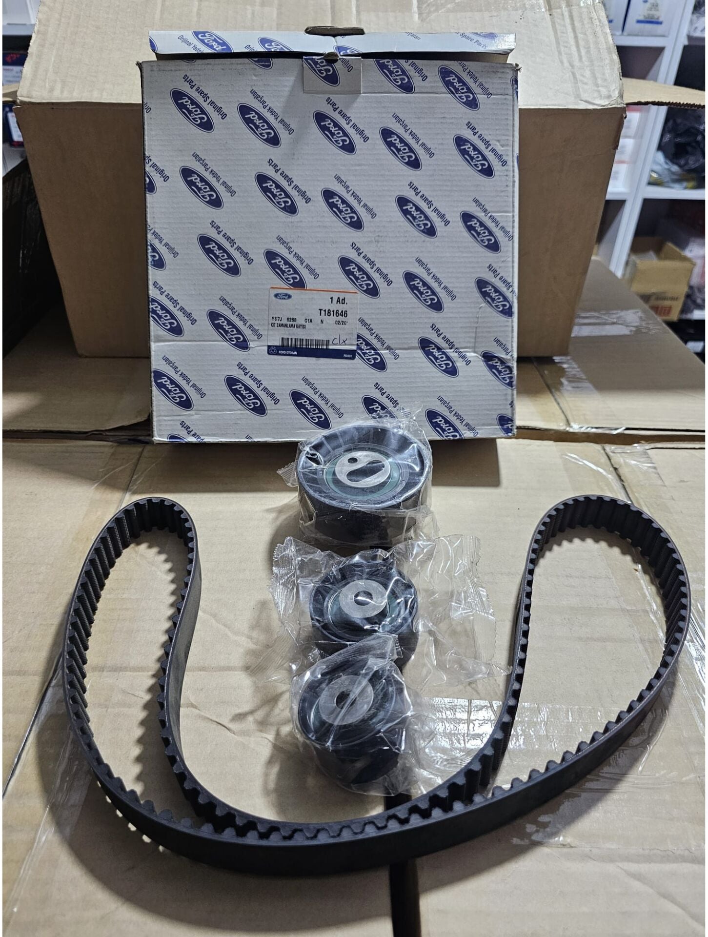 Ford Mondeo Triger Kayış Seti - Eksantrik Gergi Kiti Gri Motor Zetec 3 Rulmanlı OTOSAN