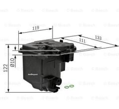Ford Fusion Mazot Filtresi Plastik Bosch 1.6 Tdcı 2003--2011