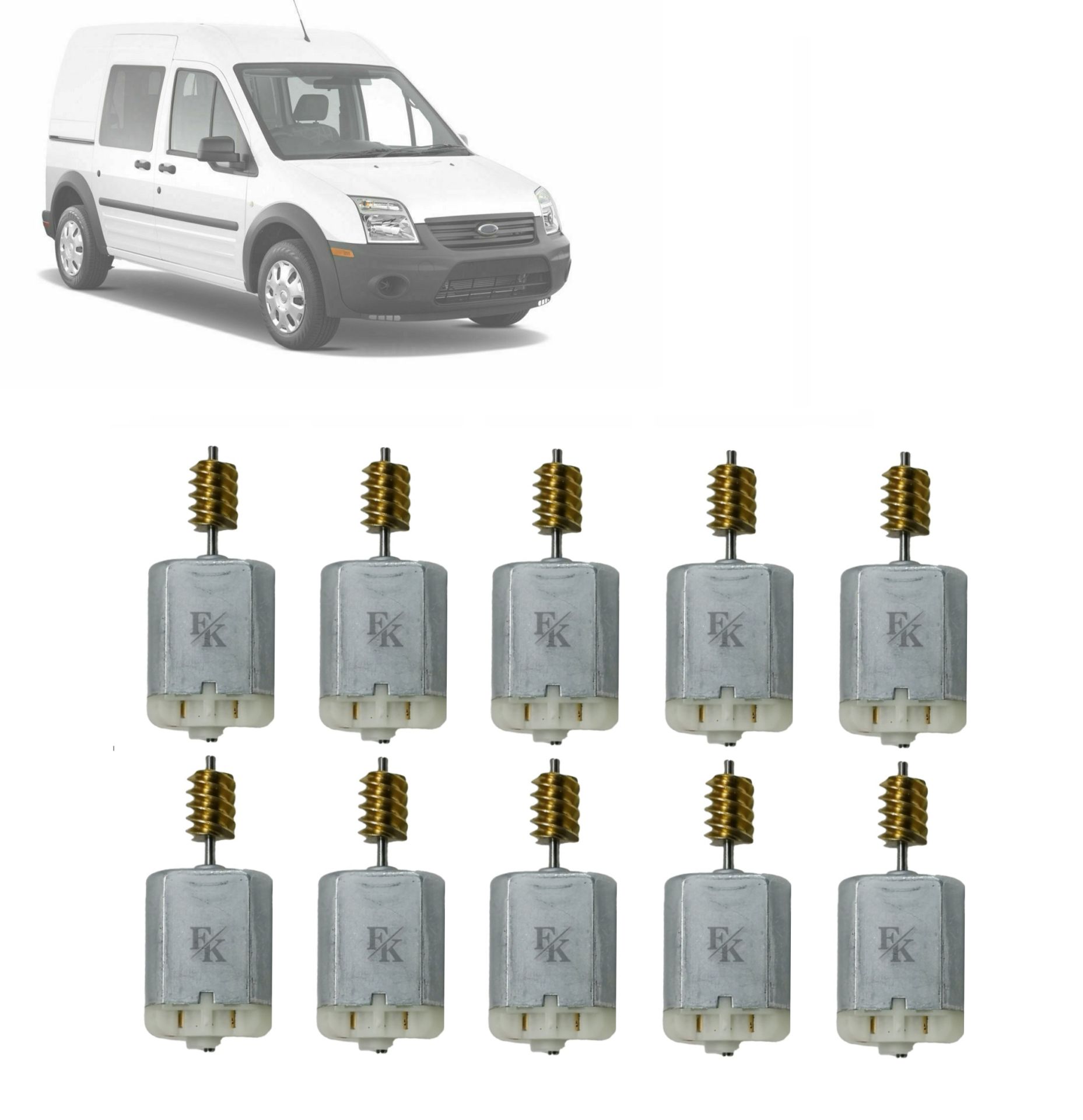 10X Ford Connect Kapı Kilit Motoru Dişlili 10 Adet DC220