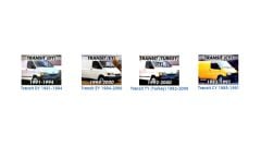 Ford Transit Kaput Taş Koruma Bez Branda Maskesi Reklamsız 1993-2001