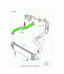 Ford Galaxy Turbo Hortumu İntercooler Hortum 2.0 Dizel 2006-2015