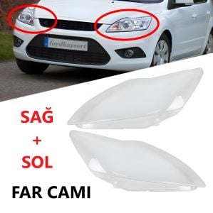 Ford Focus Ön Far Camı Sağ Sol Takım 2008-2011