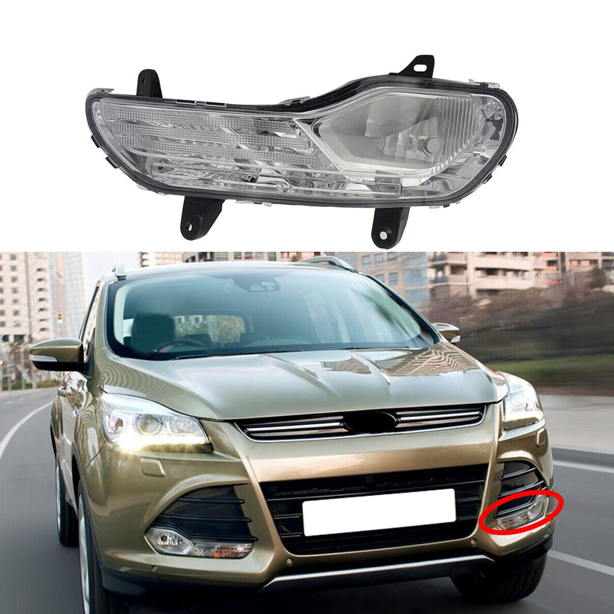 Ford Kuga Ön Gündüz Farı Sis Sol Şoför Tarafı [2013-2015]