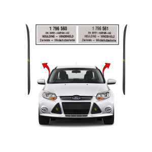Ford Focus Ön Cam Fitil Takımı Dış Kenar Direk Lastiği Sol Sağ [2011--2018]