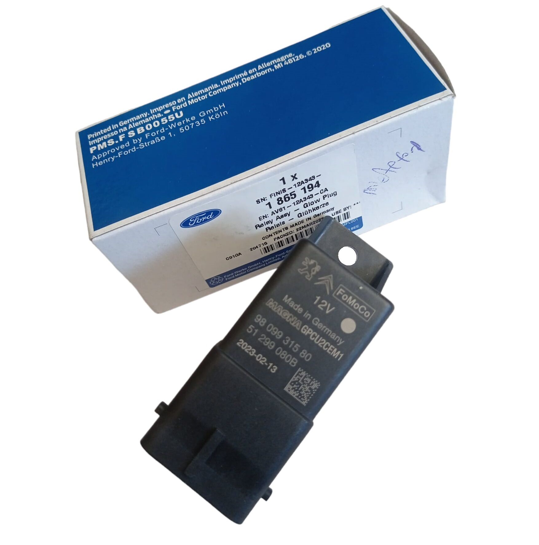 Ford Kızdırma Rolesi Isıtma Buji Role Fomoco (9809931580) Magna (51299080B)