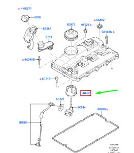 Ford Transit Külbütör Kapak Yağ Filtresi (By Pass) - Santrifüj Filtre 2006-2013