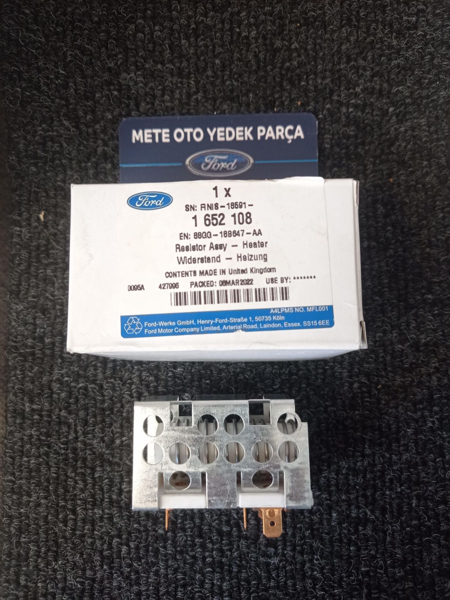 Ford Escort Kalorifer Rezistansı Direnç 4 Pin Fomoco 88GG18B647AA