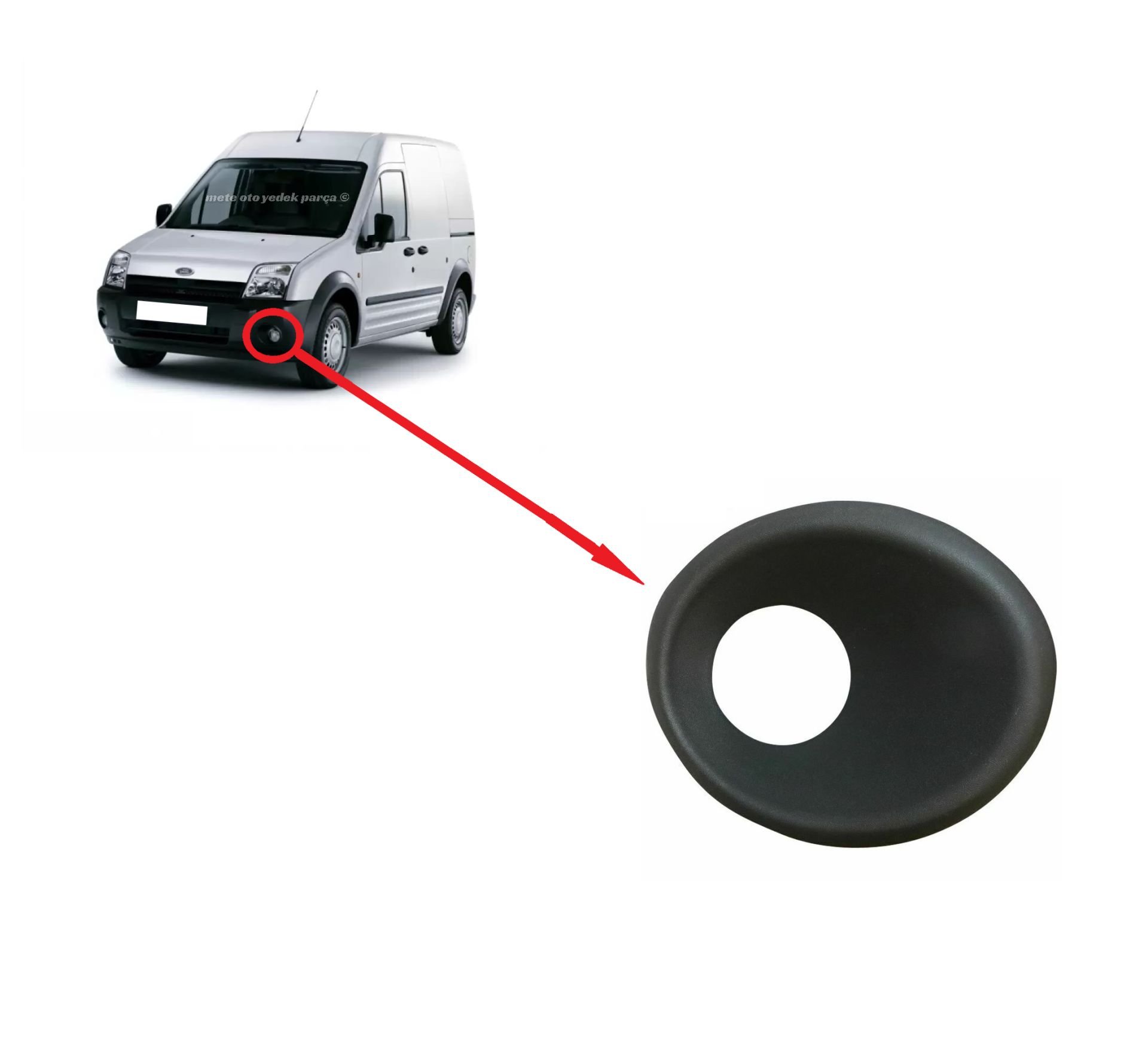 Ford Connect Sis Far Çerçevesi Küçük Delikli Sol 2005--2006