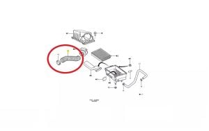 Ford Focus 1 Hava Filtre Çıkış Hortumu 1,8 2.0 Zetec