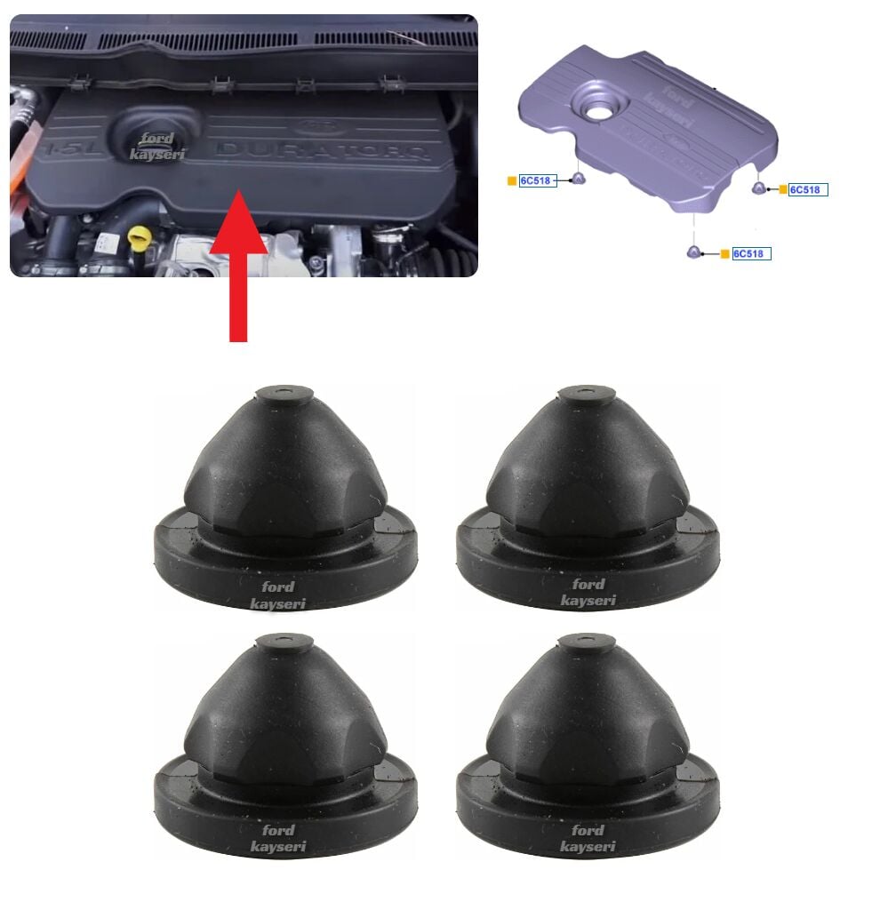 Ford Focus 1.5 Duratorq Motor Üst Kapağı Alt Takoz Takımı 4 Adet