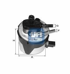 Ford Focus Mazot Filtresi Metal 1.6 Tdcı Ufi Sofima 2005-2011 5M5Q9155AA