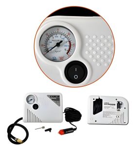 Carup Lastik Şişirme Hava Kompresörü Yassı Taşınabilir 12V Çakmaklık 150 Psi
