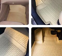 Bsg Ford Fiesta 3D Kokusuz Havuzlu Paspas Bej Krem 2008-2018