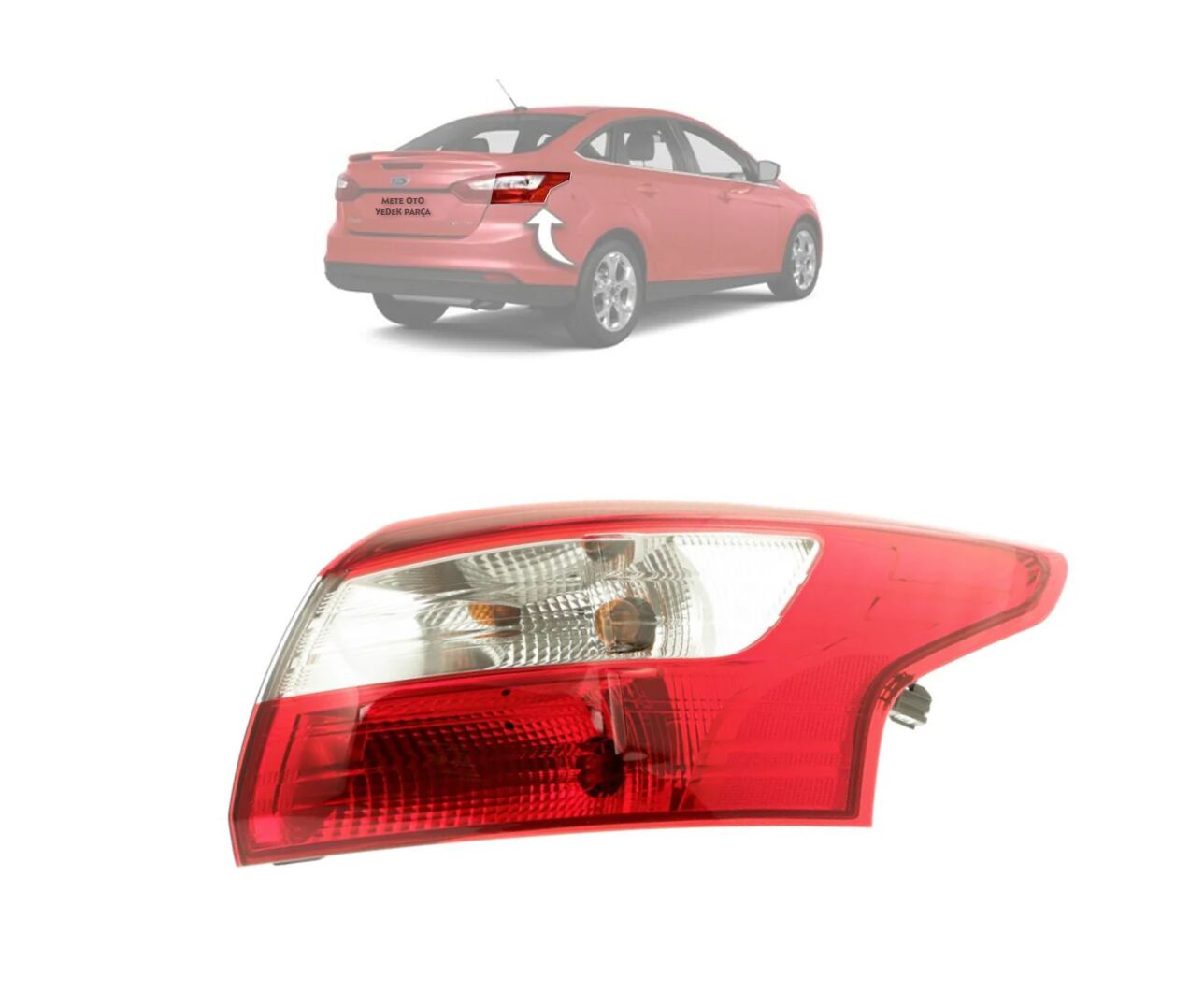 Ford Focus Arka Stop Lambası Sedan Dış Sağ 2011-2014 Duylu