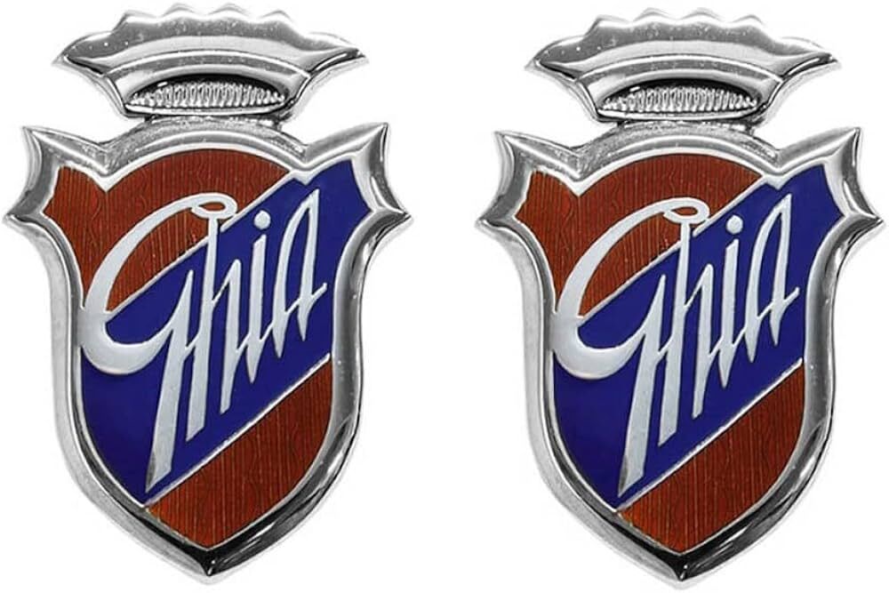 Ford Ghia Arma - Yazı - Amblem Taçlı Model 2 Adet Takım