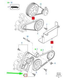 Ford Transit V Kayış Gergisi Fomoco [Önden Çeker] 2001-2006