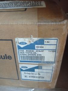 Ford Ka Direksiyon Göbeği Airbag Hava Yastığı