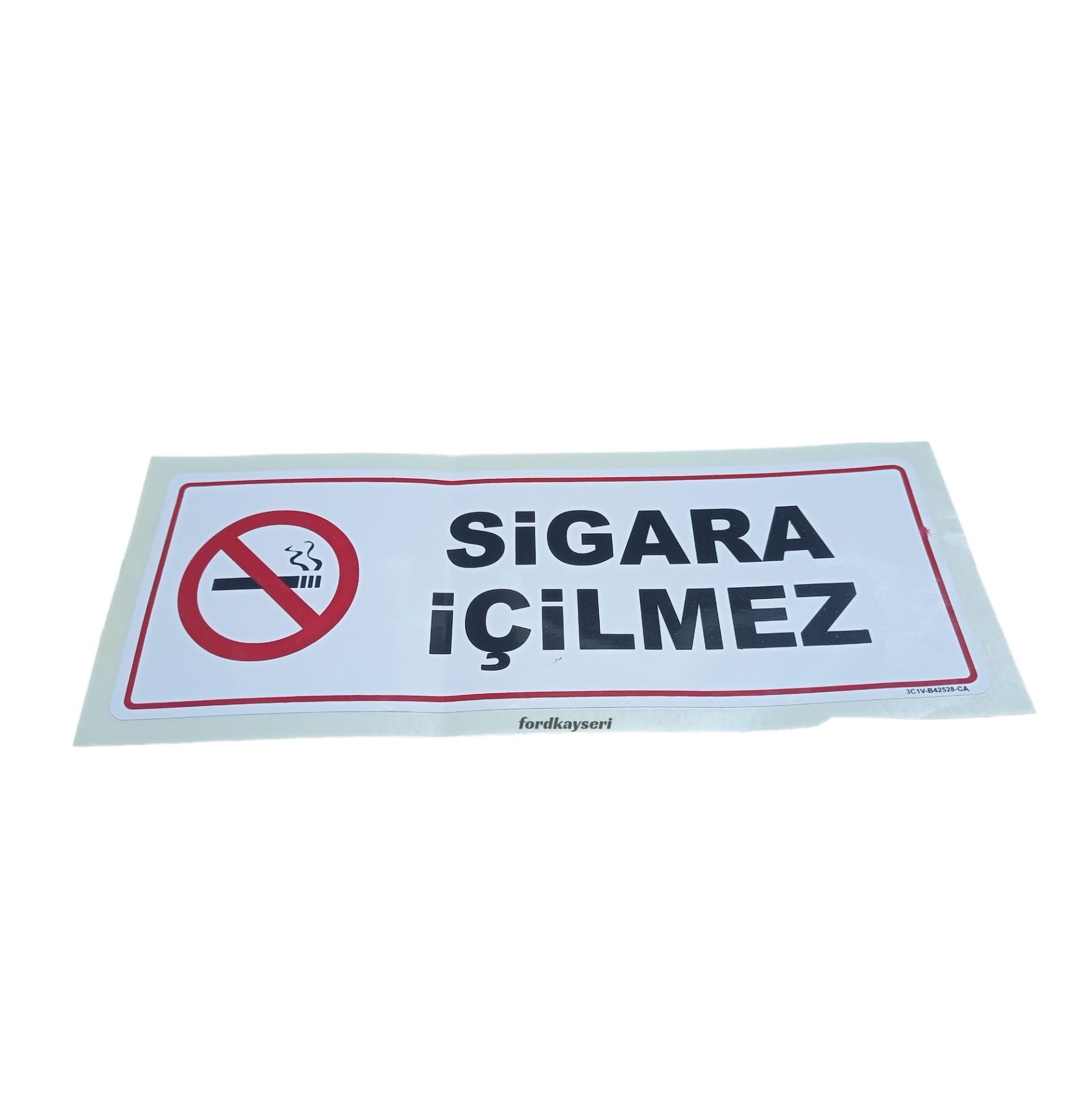 Ford Transit Sigara İçilmez Etiket Çıkartması