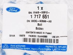 Ford Transit Mazot Pompa Dişli Civatası Ters Diş (M10x31MM)