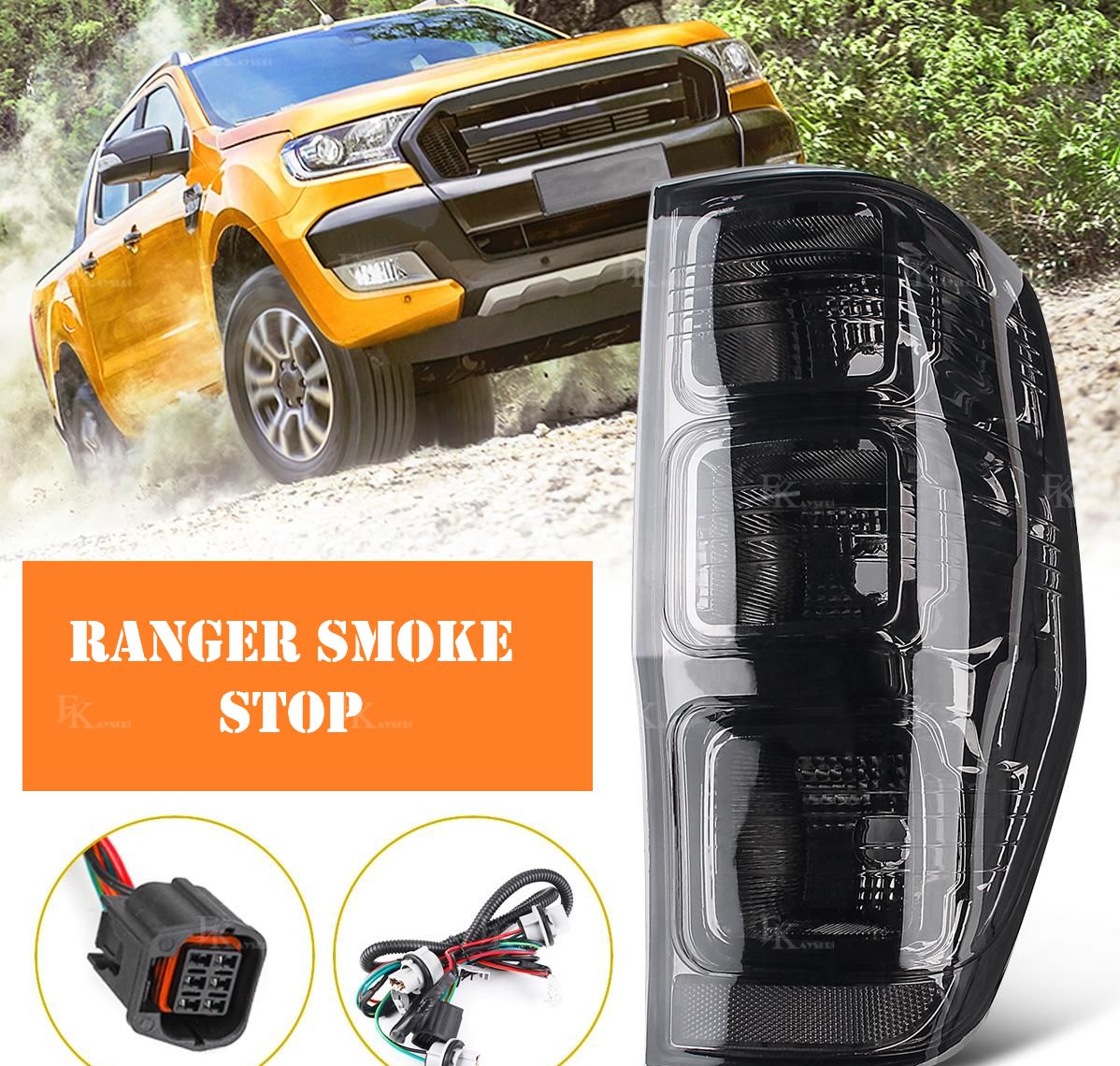 Ford Ranger Smoke Siyah Stop Lambası Sağ-Sol 2012- Sonrası