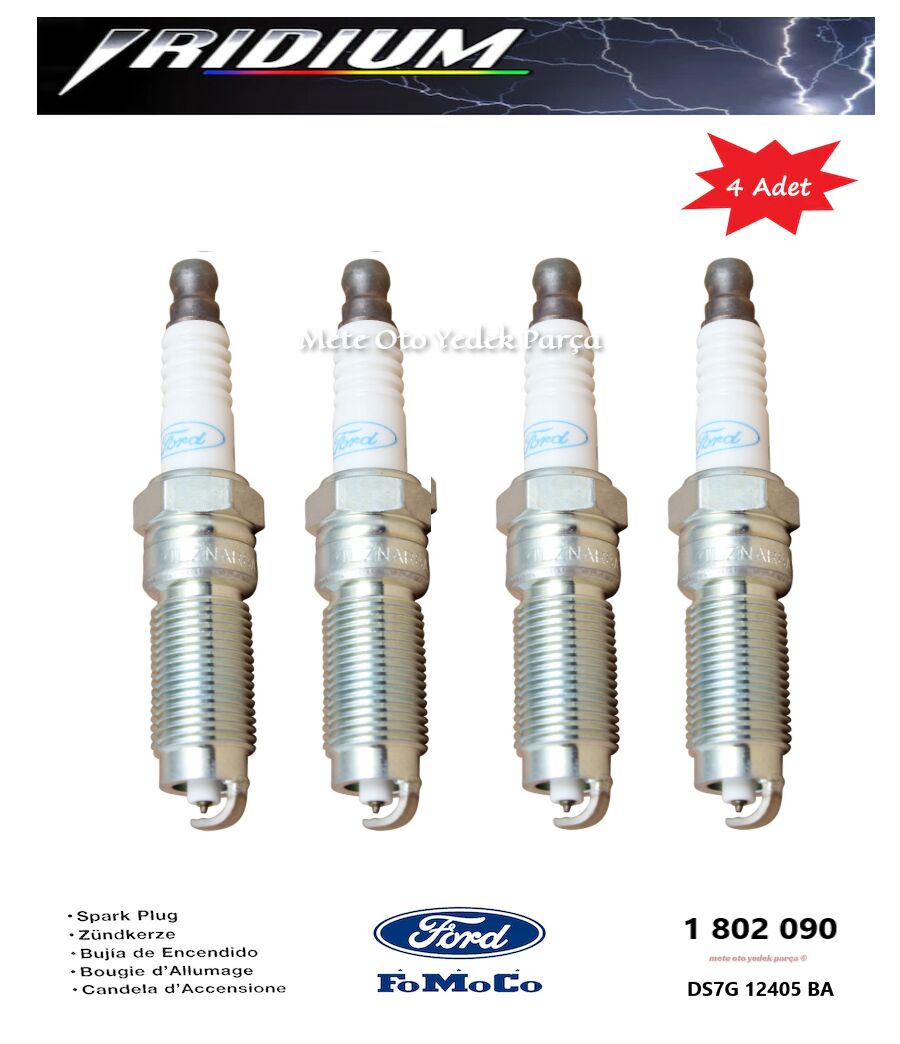 Ford Kuga 1.5 Ecoboost Fomoco Buji İridyum 16V 180Ps (4 Adet ) 2013--2018