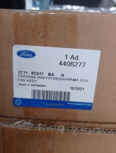 Ford Transit Fan Motoru Fan Termiği Komple Pervaneli 2001-2006 [Fomoco]