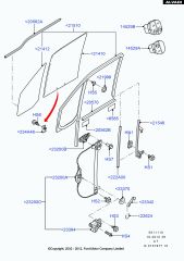 Ford Connect Yolcu Cam Dış Sıyırıcı Fitili [2T14A20562AF] 2002--2013