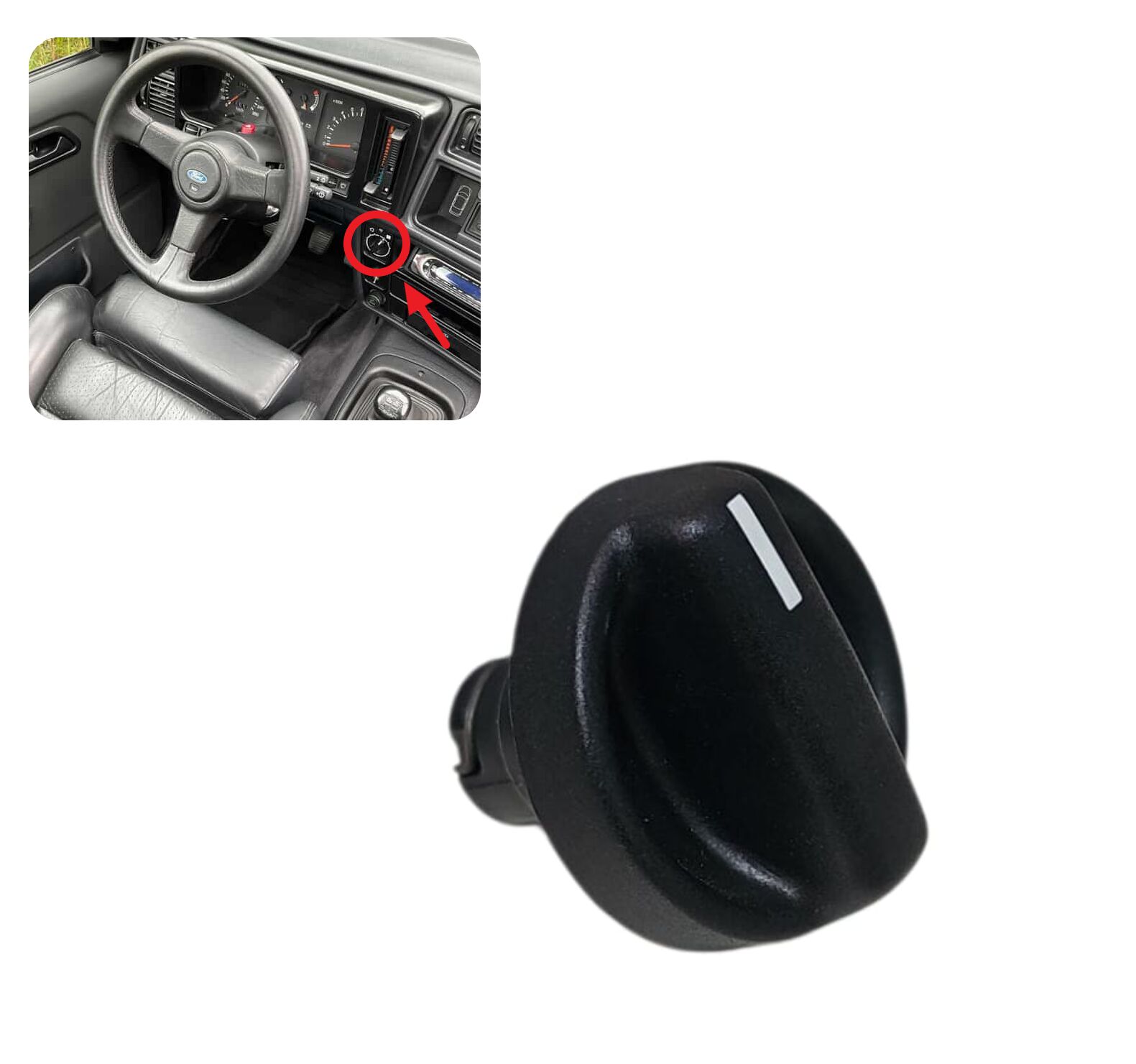 Ford Sierra Kalorifer Düğmesi +AC Klimalı 87BG18514CA