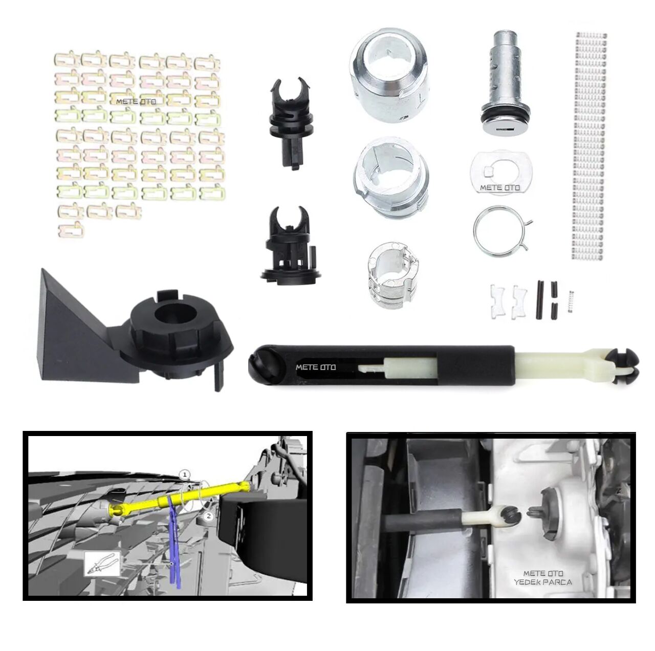 Ford Focus Mk2 Mk2.5 Kaput Kilit Şifre Takımı Komple 2005--2011