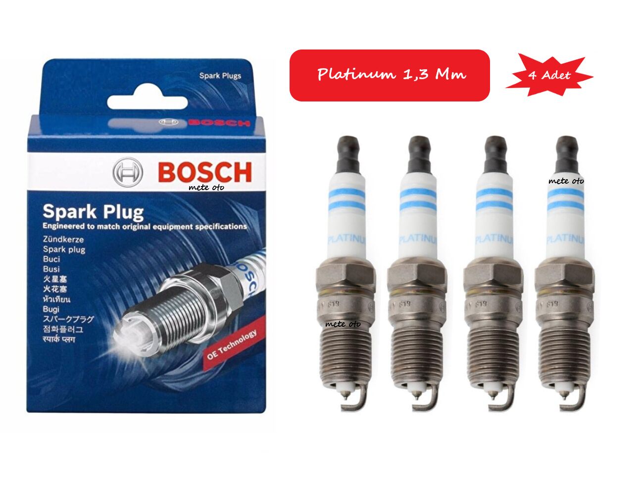 Ford Mondeo Ateşleme Buji Takımı Platinum (4 Adet ) 2001--2007 HR8DPP15V